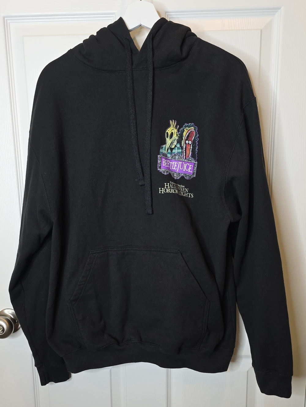 Universal Studios Halloween Horror Nights Beetlejuice Hoodie Size Large